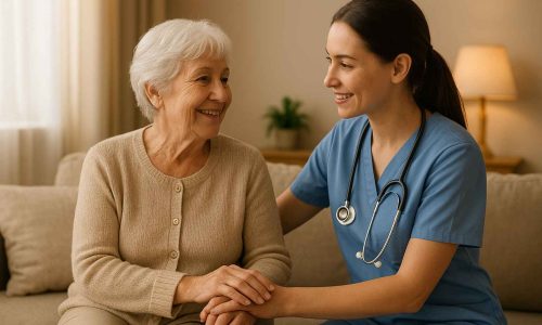 healthworker assisting a patient